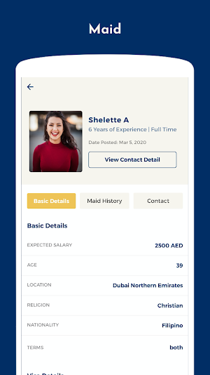 Maid Finder React Native Theme Screenshot 3