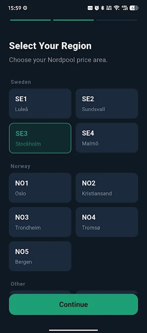NordWatt - El spot Prices Screenshot 0