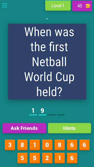 Ultimate Netball Cup Quiz Screenshot 3