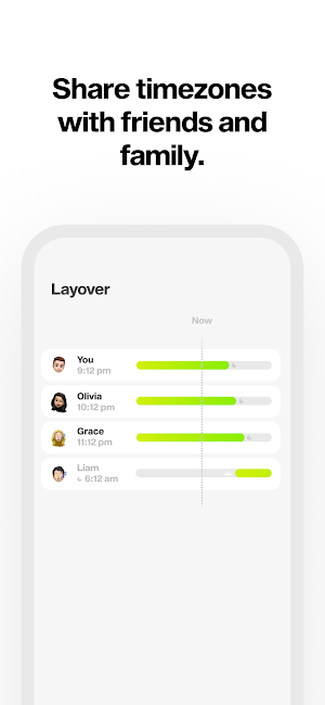 Layover - Share your timezone Screenshot 0
