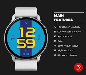 Red Yellow Kit Watch Face Screenshot 1