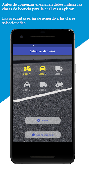 Examen licencia de conducir. Screenshot 1