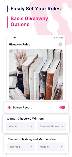 Rafi: Random Comment Giveaway Picker for Instagram screenshot 2
