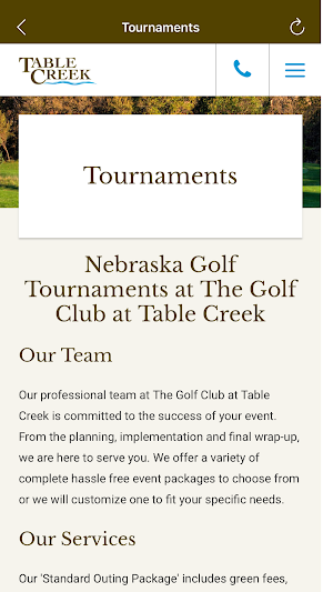 The Golf Club at Table Creek Screenshot 0