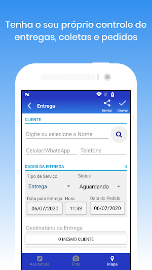 Controle de Entregas Screenshot 1