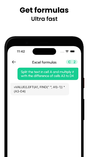Spreadsheets AI: Formula Bot Screenshot 1