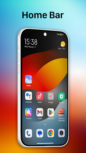 Phone 16 Home Bar Screenshot 1