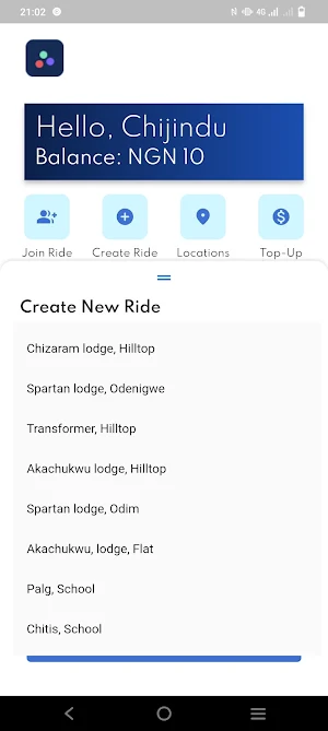 ShareRide Screenshot 2