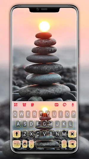 Zen Meditation Keyboard Backgr Screenshot 0