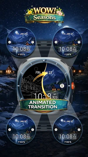 WOW! Seasons Watch Face Screenshot 1