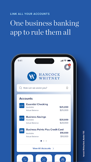 Hancock Whitney Business Screenshot 0