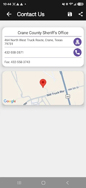 Crane County Sheriff's Office Screenshot 1
