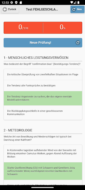 Quiz PPL(A) Deutsch Screenshot 3