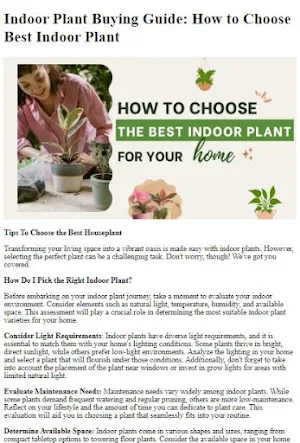 Indoor Plants Tutorial Screenshot 3