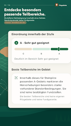 Pilzgebiete – Pilze finden Screenshot 3