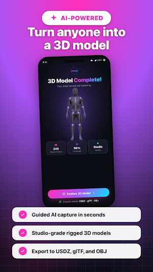 MetaScan: 3D Scanner & Avatar Screenshot 0