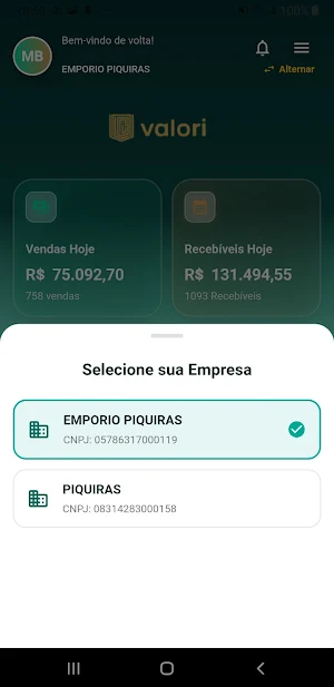 Valori Portal Screenshot 1