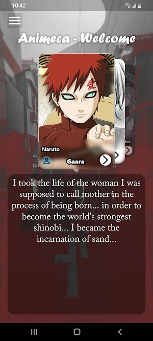 Animeca - Anime Quotes Screenshot 0