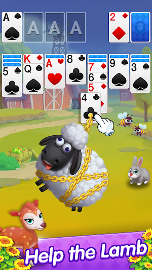 Solitaire - Farm Animals Screenshot 2