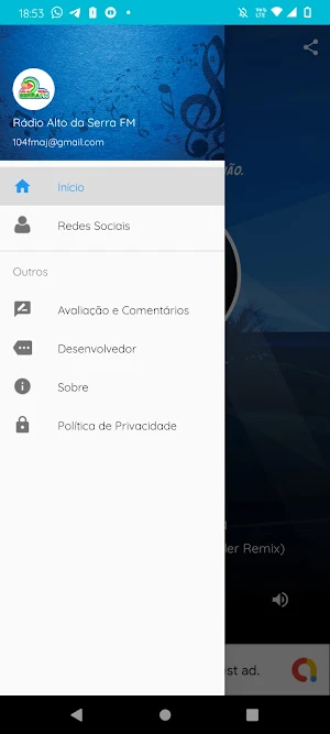 Rádio Alto da Serra FM 104,9 Screenshot 1