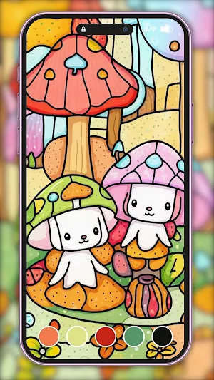 Mushroom Coloring for Adults Screenshot 3