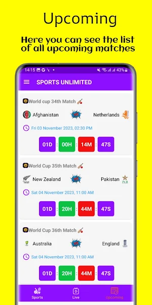 Sports Unlimited - Sports App Screenshot 3