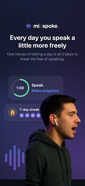 Mispoke: AI Speaking Coach Screenshot 1