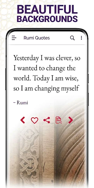 Rumi Quotes - Daily Motivation Screenshot 2