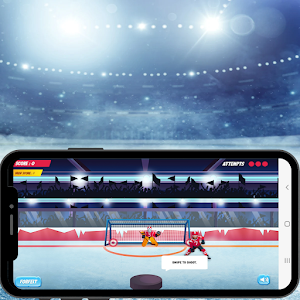 Ice Hockey Shootout Game Screenshot 1