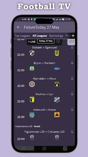 Live Football TV HD Streaming Screenshot 1