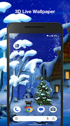Winter Night Live Wallpaper Screenshot 0