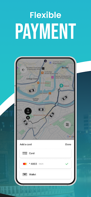 Bristol Taxi UK: Cabo App Screenshot 3