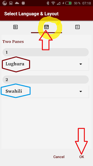 Lughuru Swahili English Arabic Screenshot 3