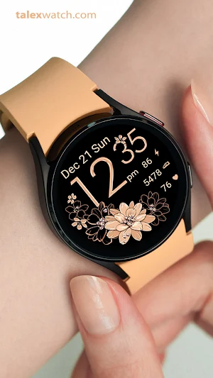 Golden Floral Watch Screenshot 0