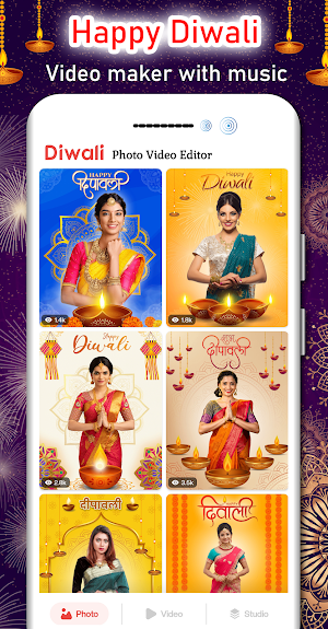 Diwali Video Maker with Music Screenshot 2