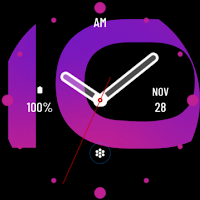 Hybrid Pink Purple Watch Face