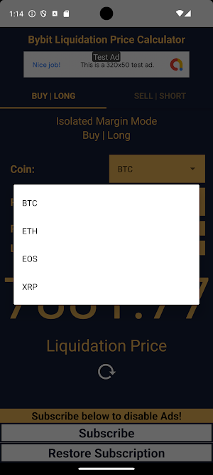 bybit Liquidation Price Calc Screenshot 3