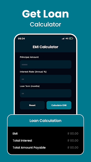 AdharPeLoan -  EMI Calculator Screenshot 1
