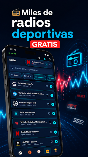 RadioScore: Fútbol en Vivo Screenshot 2