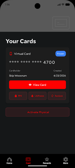 Rollcard Screenshot 1