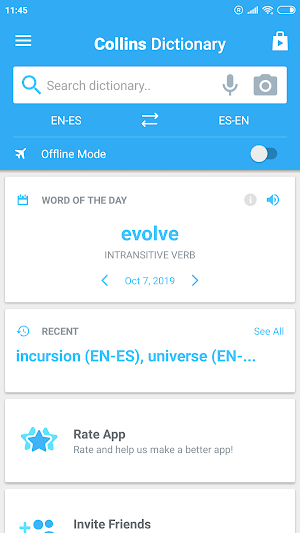 Collins English<>Spanish Dictionary Screenshot 2