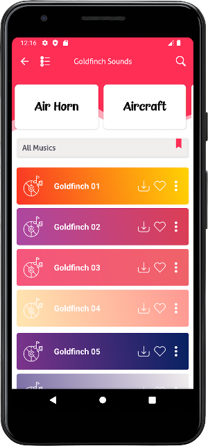 Goldfinch Sounds Screenshot 1