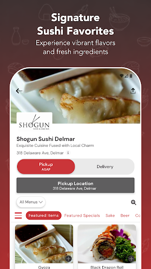 Shogun Sushi Delmar Screenshot 1