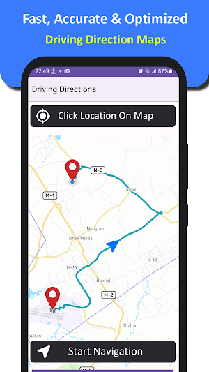 GPS navigation, maps & route Screenshot 0