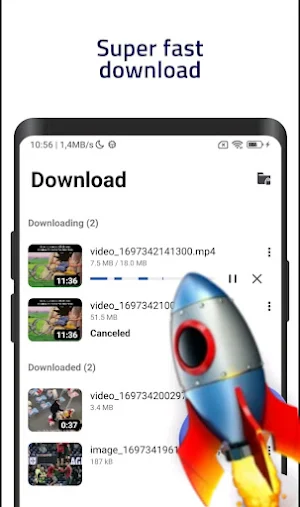 Mp4 and Mp3 downloader Screenshot 0