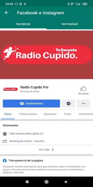 Radio Cupido Screenshot 2