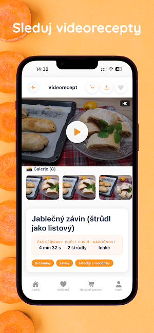 Videokuchařka: Recepty, Vaření Screenshot 1
