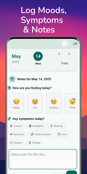Luna Bele: Period Tracker App Screenshot 2