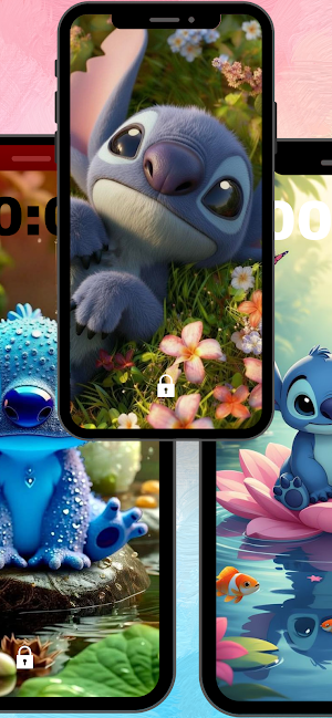 Stitch Cute Lilo Wallpaper Screenshot 3