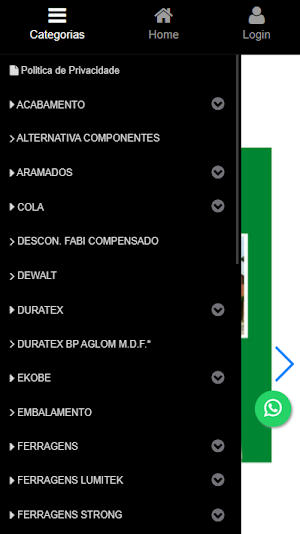 Loja virtual Fabi Compensados Screenshot 1